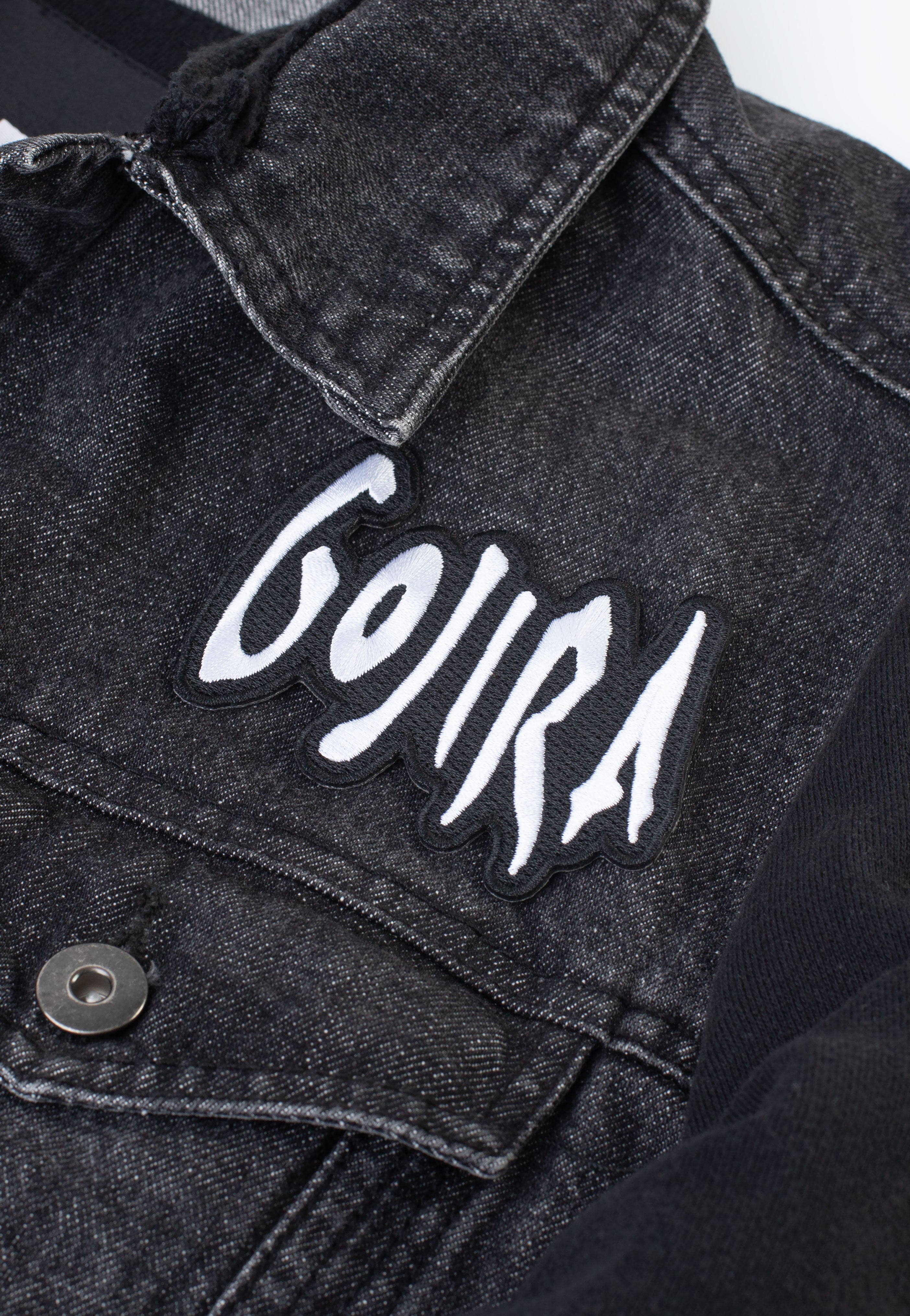 gojira-logo-patch-cusson-blanc-death-metal-onesize image 2