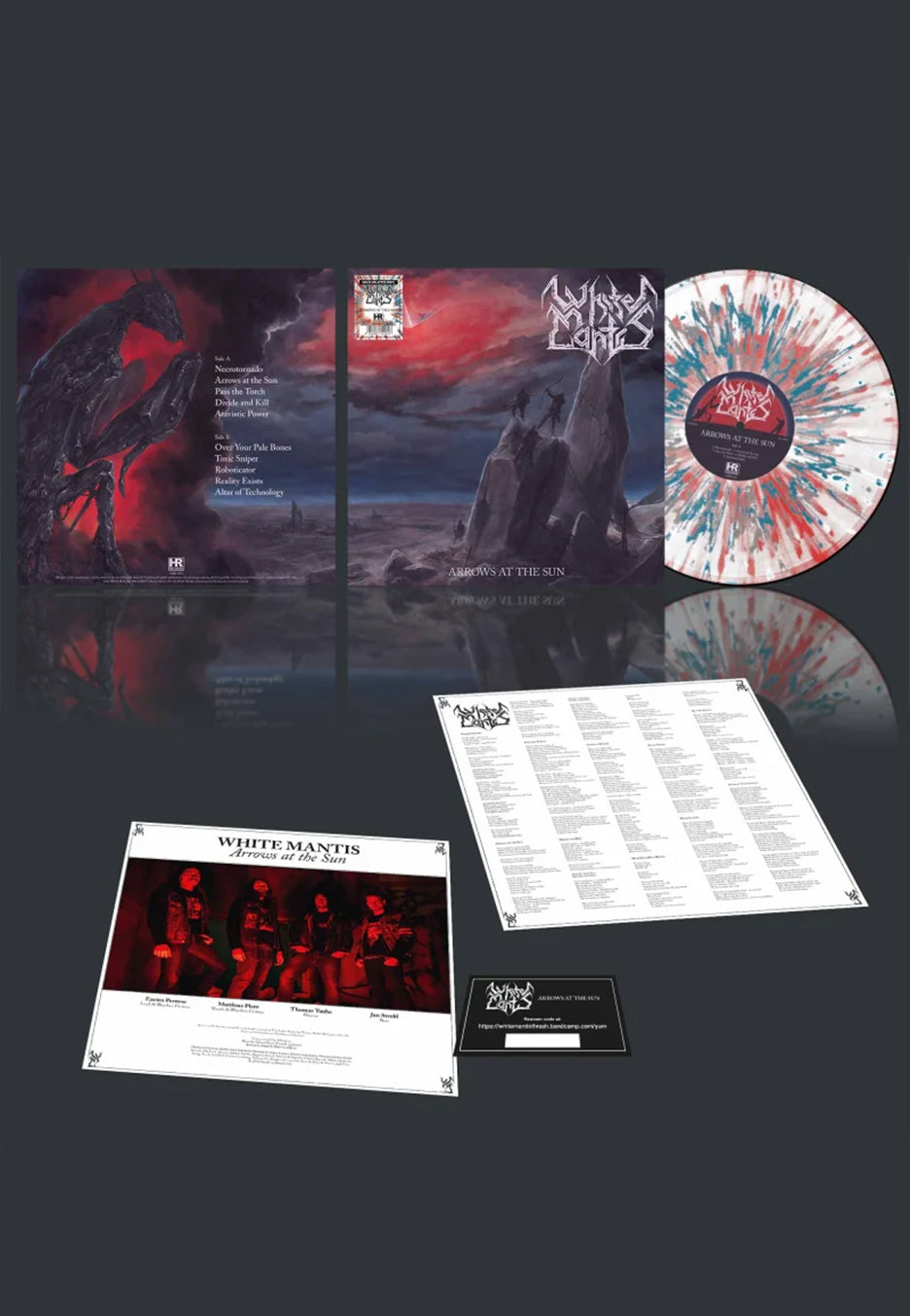 afm-white-mantis-arrows-at-the-sun-vinyle-splatter-thrash image 1