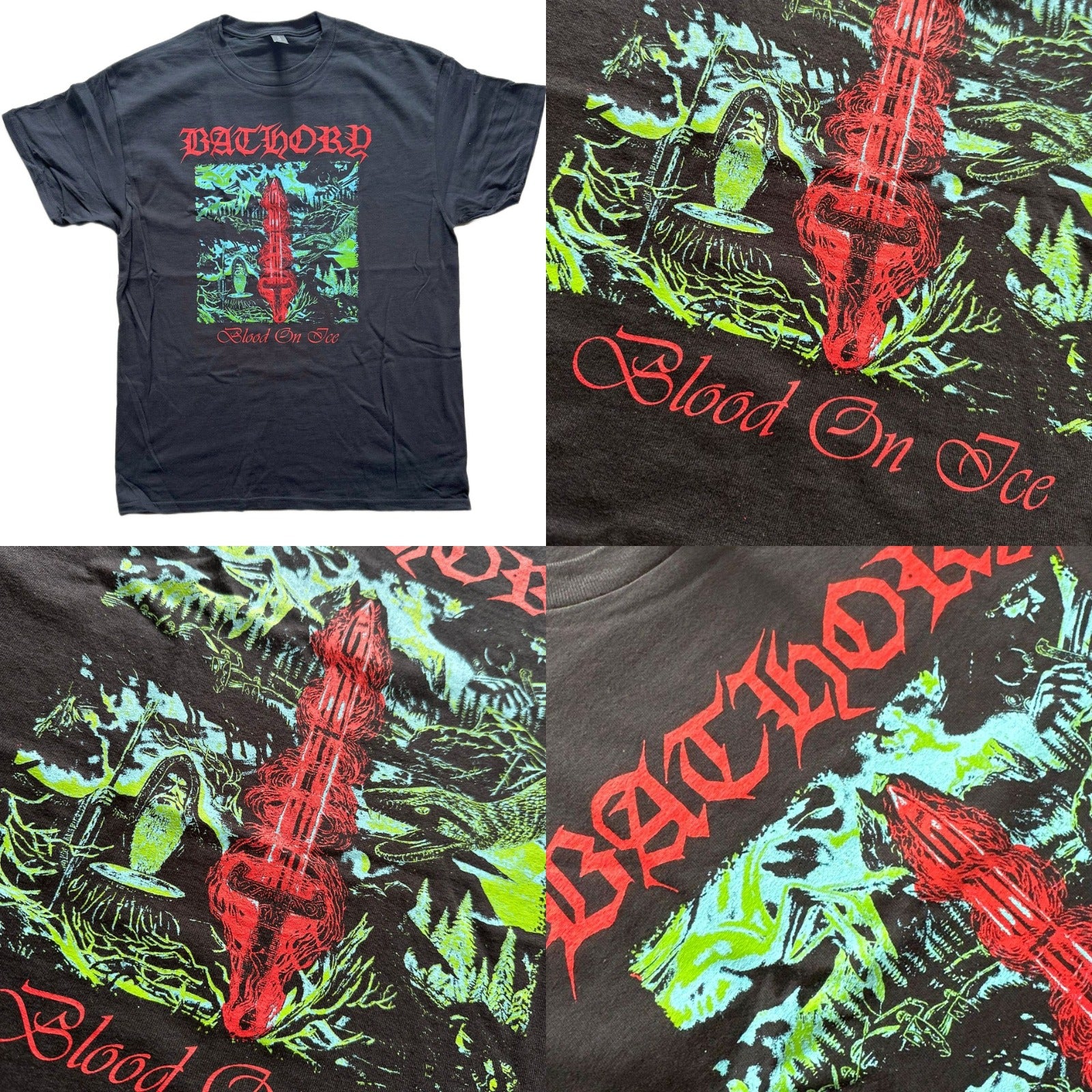 bathory-blood-on-ice-t-shirt-noir-gildan image 2