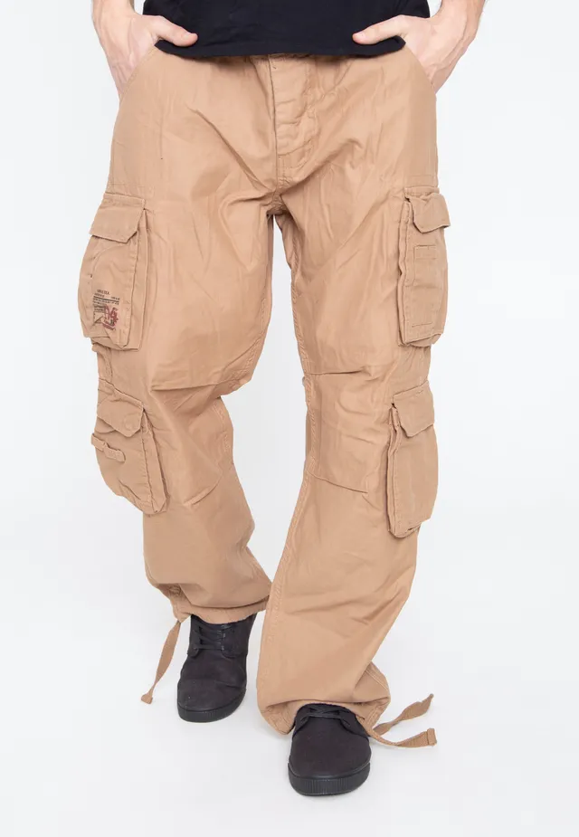 surplus-airborne-vintage-beige-pantalon-baggy-beige-coton image 1