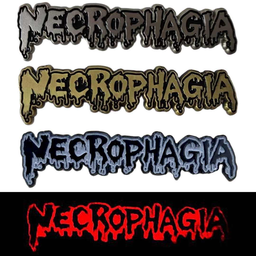 necrophagia-logo-pin-mail-m-tal-60x15mm image 1