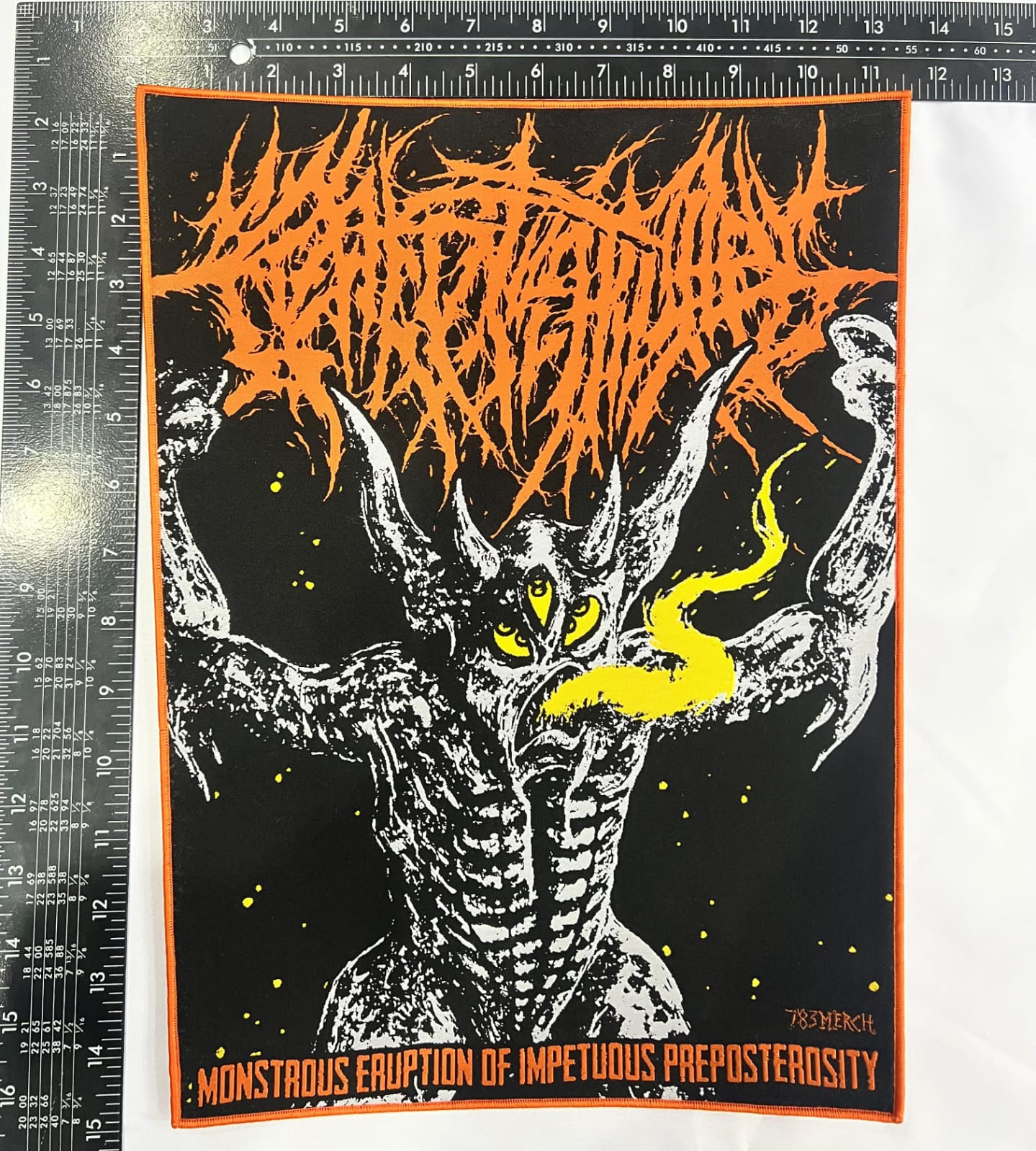 783punx-crepitation-monstrous-eruption-backpatch-tiss-bordure-noire image 8