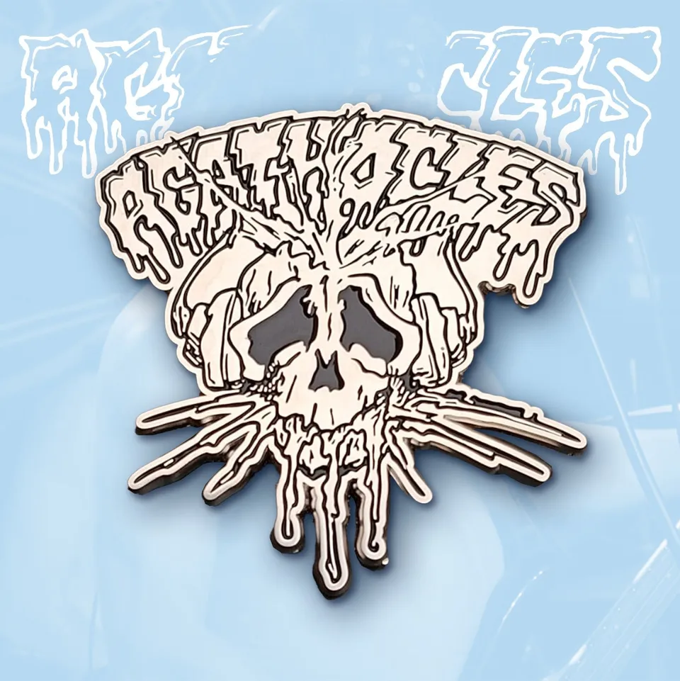 agathocles-logo-pin-mail-50mm-nickel image 1