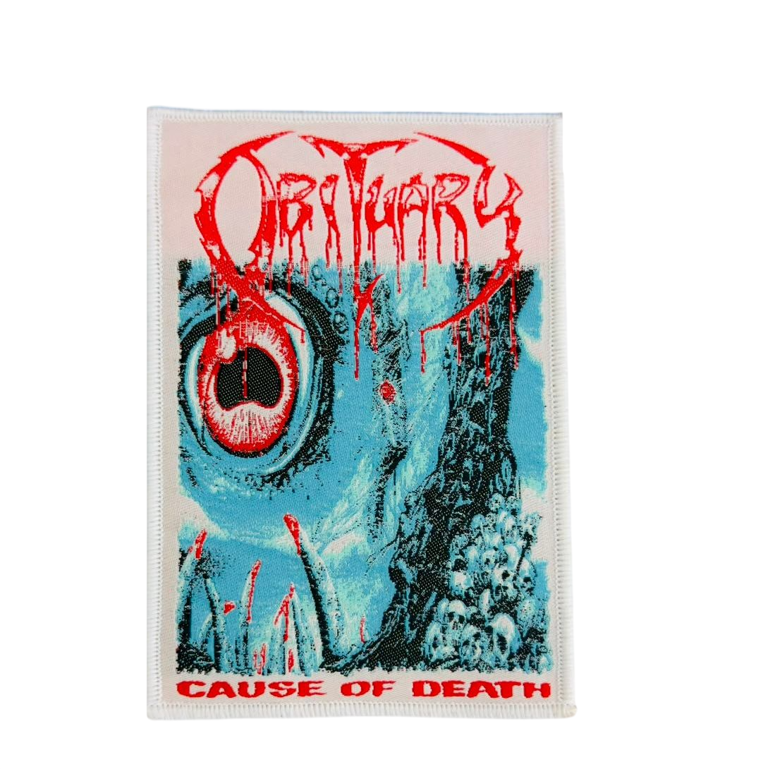 obituary-cause-of-death-patch-tiss-bordure-bleue-death-metal image 4